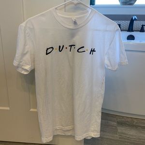 Woman’s small friends dutch Bros shirt